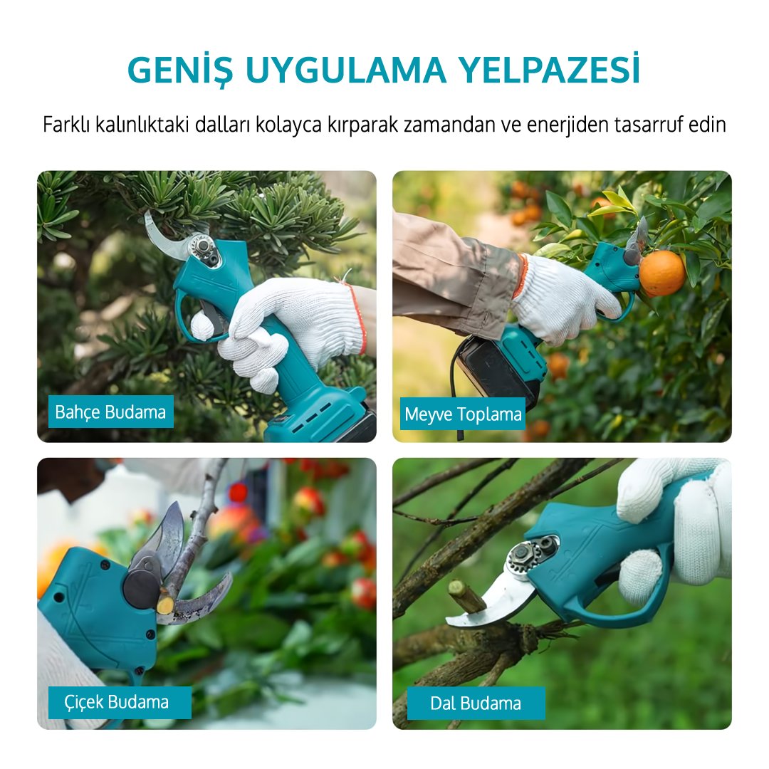 MakitaPlus MP010 Akülü 9 Lu Set  dal budama özellikleri