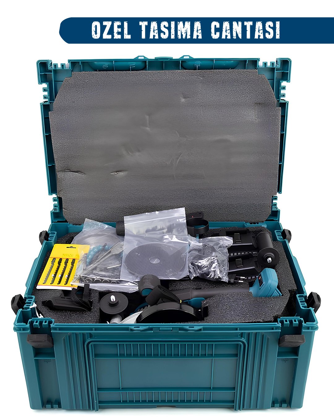 MakitaPlus MP010 Akülü 9 Lu Set  taşıma çantası