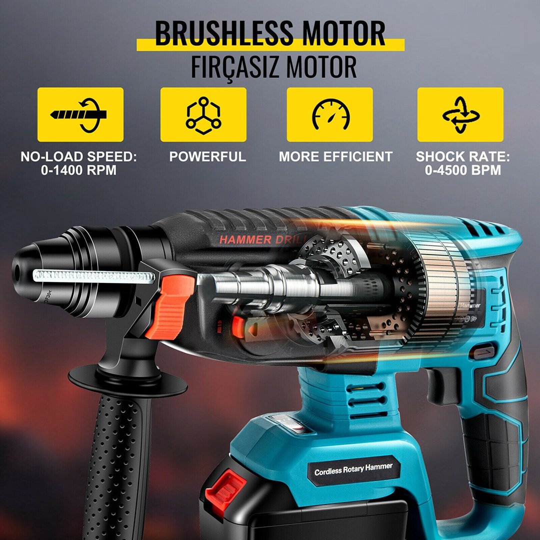 MakitaPlus MP010 Akülü 9 Lu Set  kırıcı delici matkap  teknik özellikler