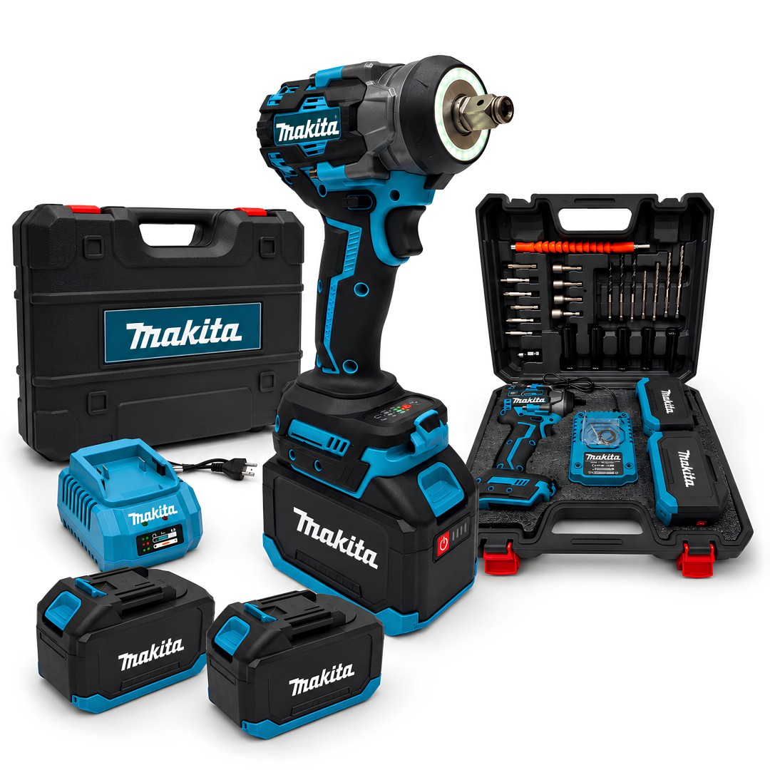 Makita MP013 Ledli Çift Akülü 800Nm Somun Sıkma Sökme Makine Seti