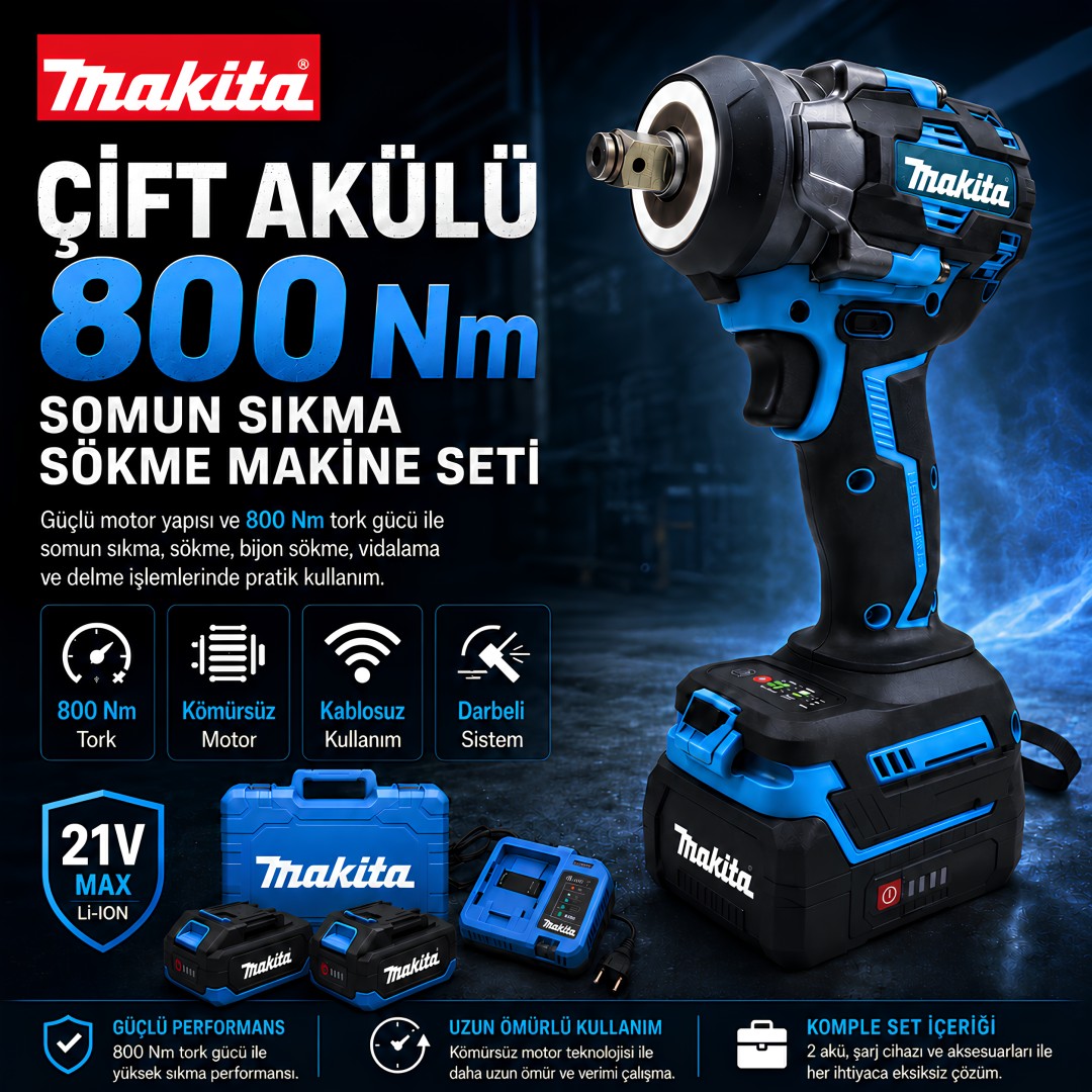 Makita Mp014 Cift Akulu 800 Nm Somun Sikma Sokme Yorum